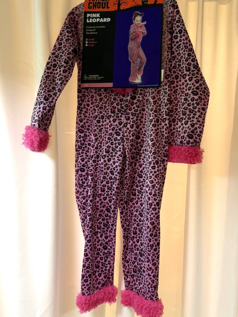 NWT Totally Ghoul "Pink Leopard" Small Girls Halloween Costume